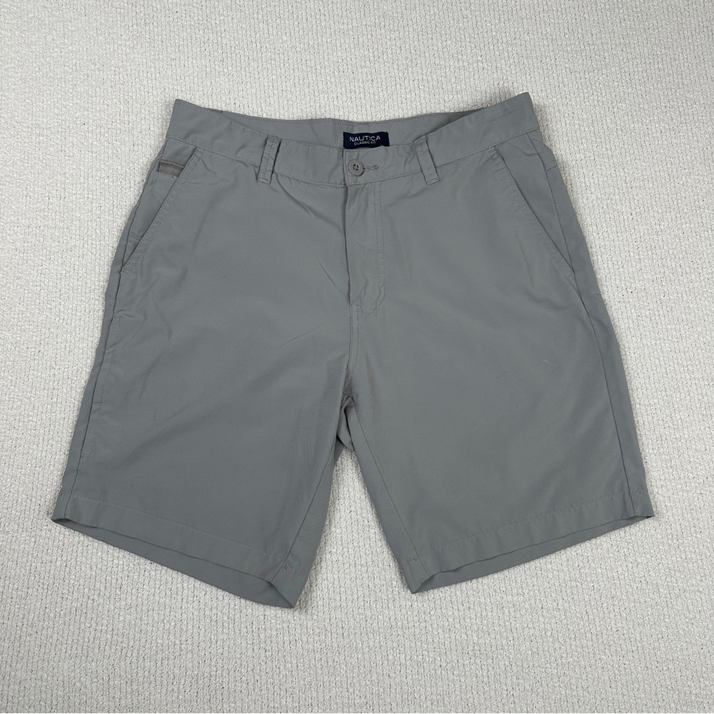 Nautica Golf Shorts Classic Fit Light Gray NauticaFlex 8.5" Inseam
